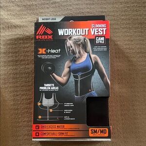 RBX Black Slimming Workout Vest